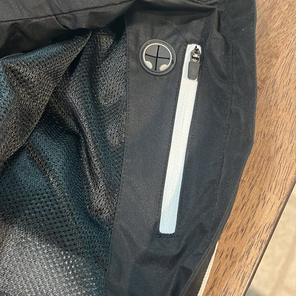Maggie Lane Black Zip Up Athletic Golf Windbreak Jacket - Picture 6 of 6